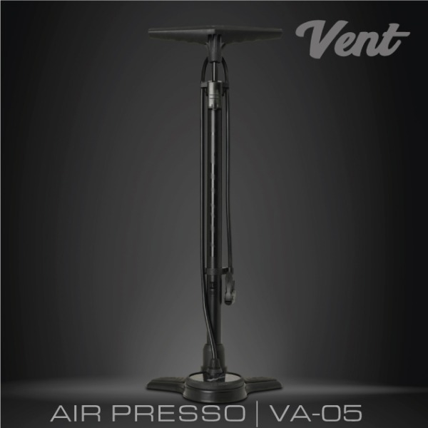 벤트 자전거펌프 VA-05 / 스탠드 에어펌프 블랙에디션
